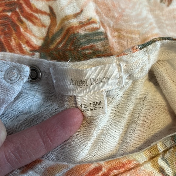 ANGEL DEAR MUSLIN GIRL 2 PIECE TANK SET LEAF RESORT VACATION - Picture 4 of 4